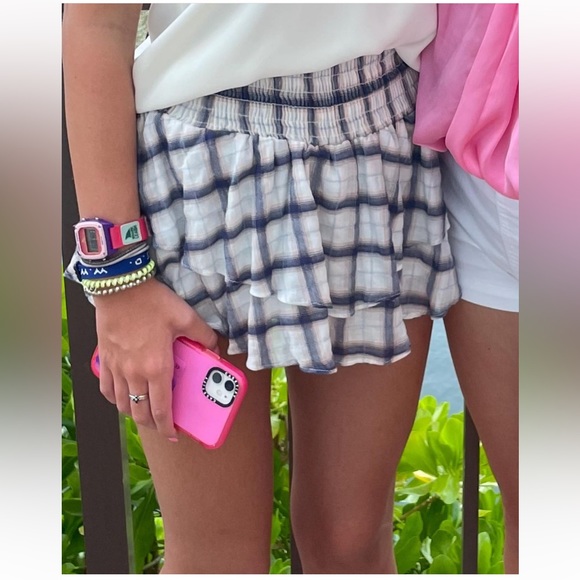Planet Blue Mini Skirt - Picture 1 of 2